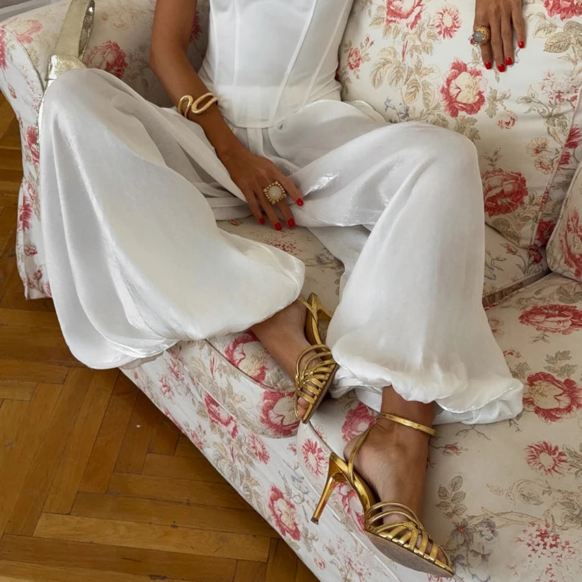 Linad Bloomers | Pleated Trousers