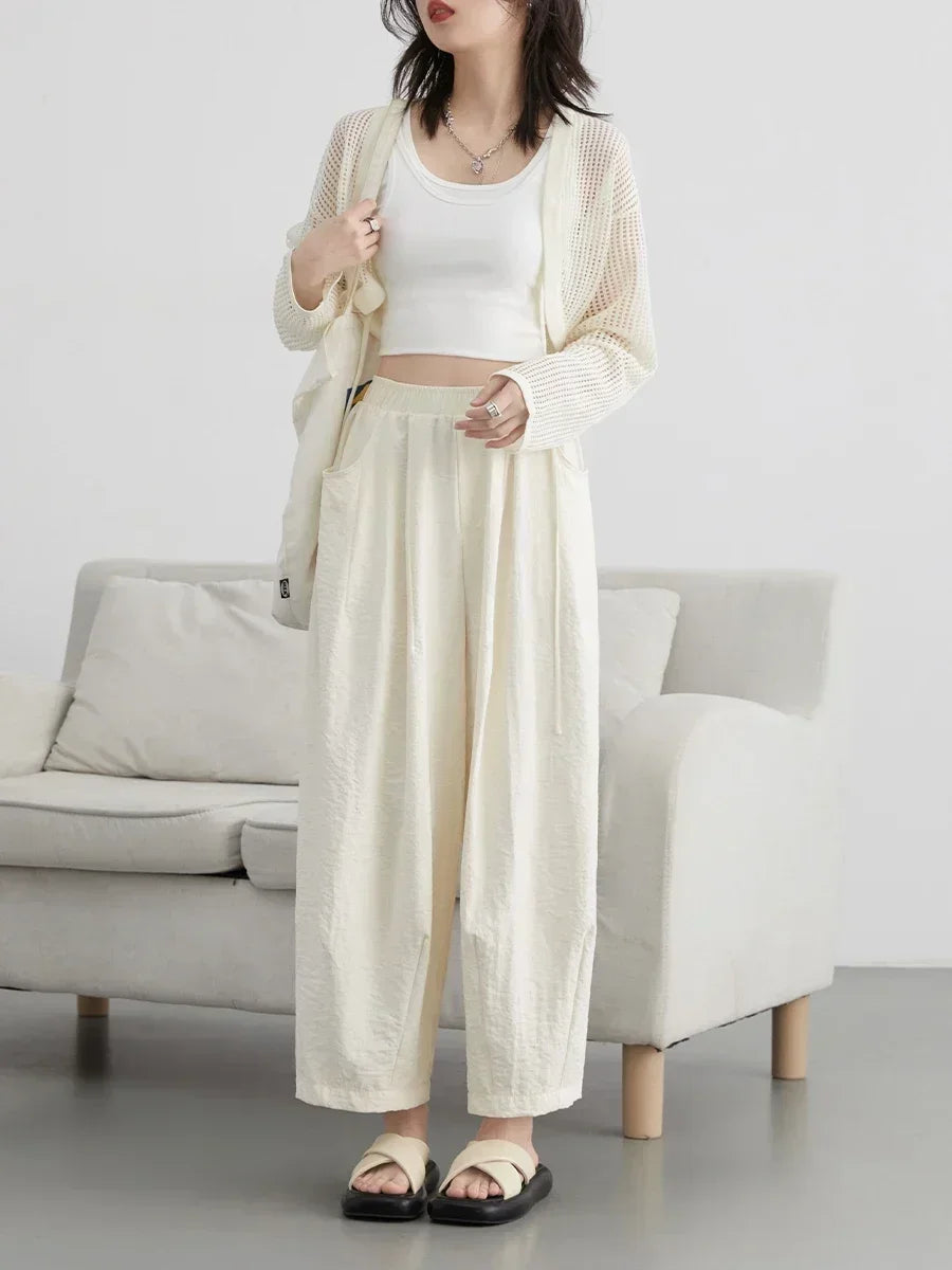 Aveline Pleated Wide-Leg | Pants