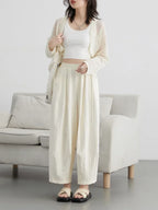 Aveline Pleated Wide-Leg | Pants