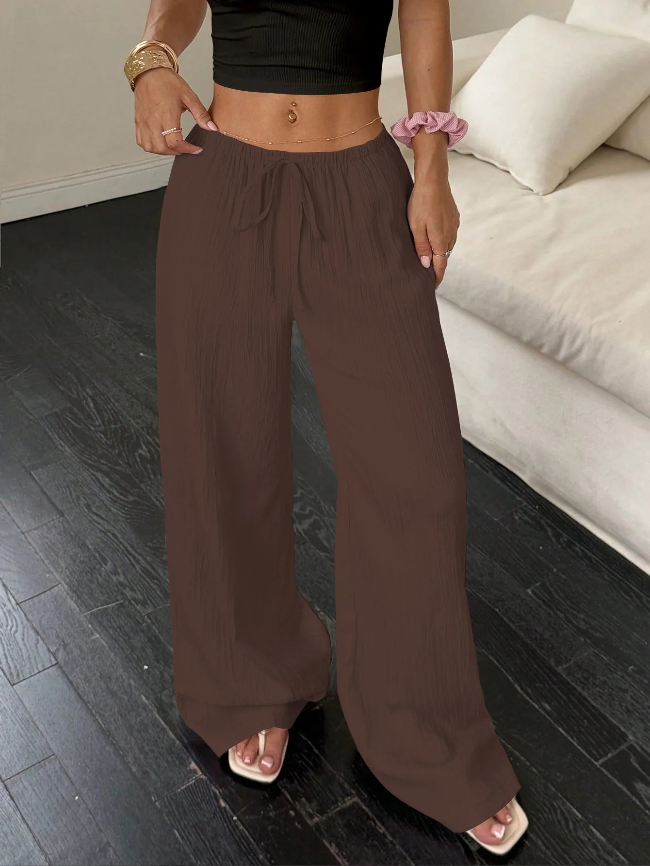 Bohemian | Pleated Wide-Leg Pants