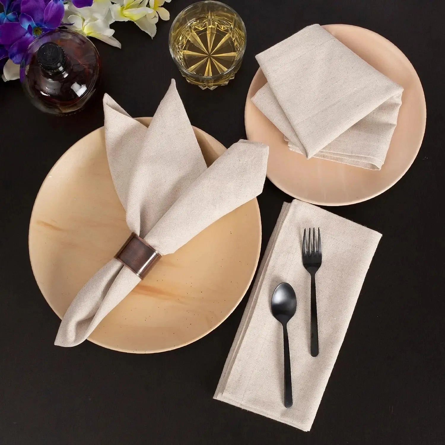 Linen Dinner Napkins – 12 Piece Set