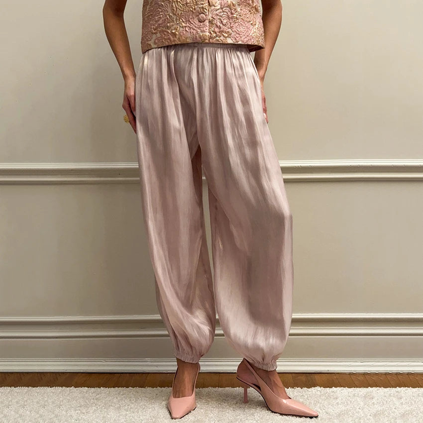 Linad Bloomers | Pleated Trousers