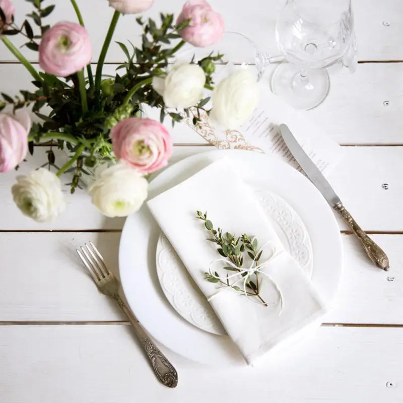 Linen Dinner Napkins – 12 Piece Set