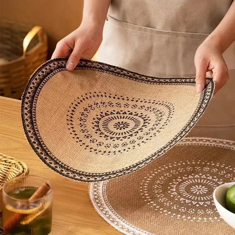 Boho Jute Fringe Placemat