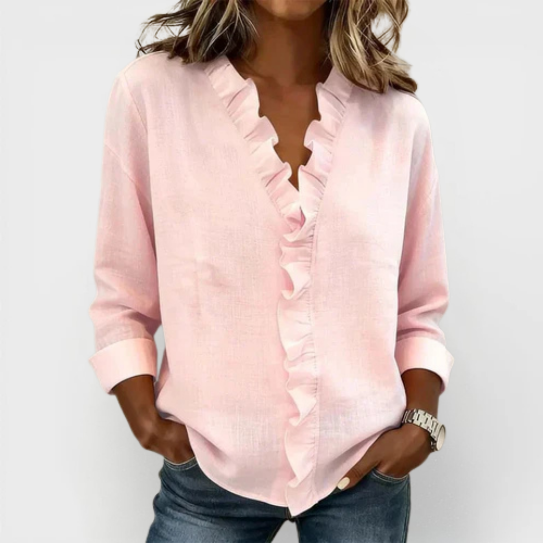 Susan | Blouse with Ruffles