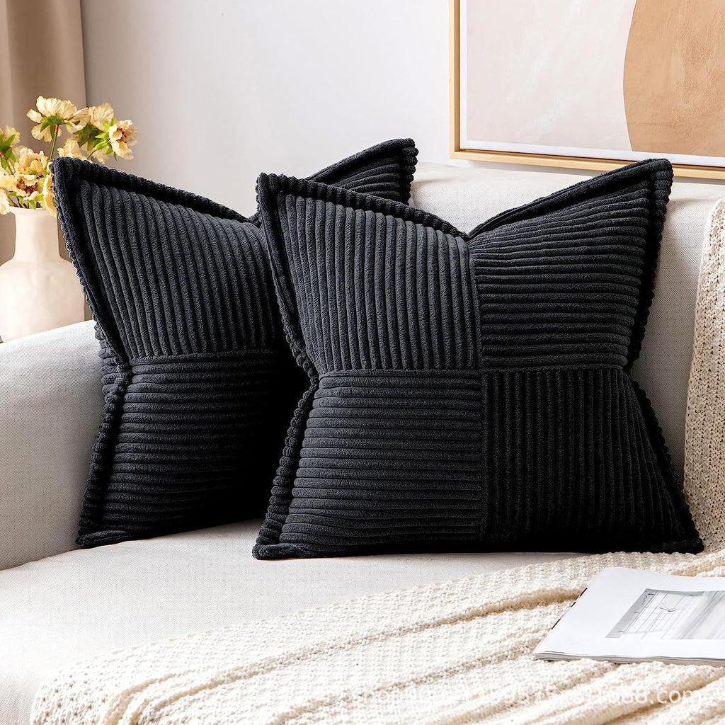 Aria Corduroy Striped Cushion Cover