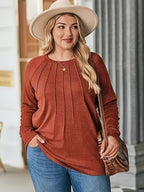 Elodie Pleated Raglan Pullover