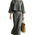 Quinty High-Waisted Midi Skirt Set