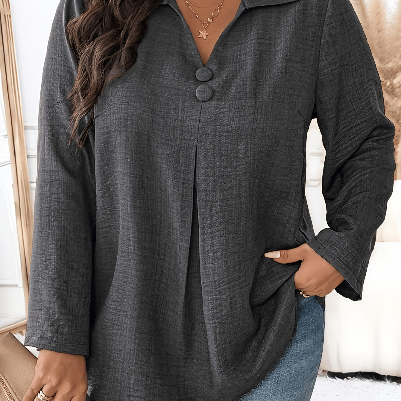 Rosalie V-Neck Top&nbsp;