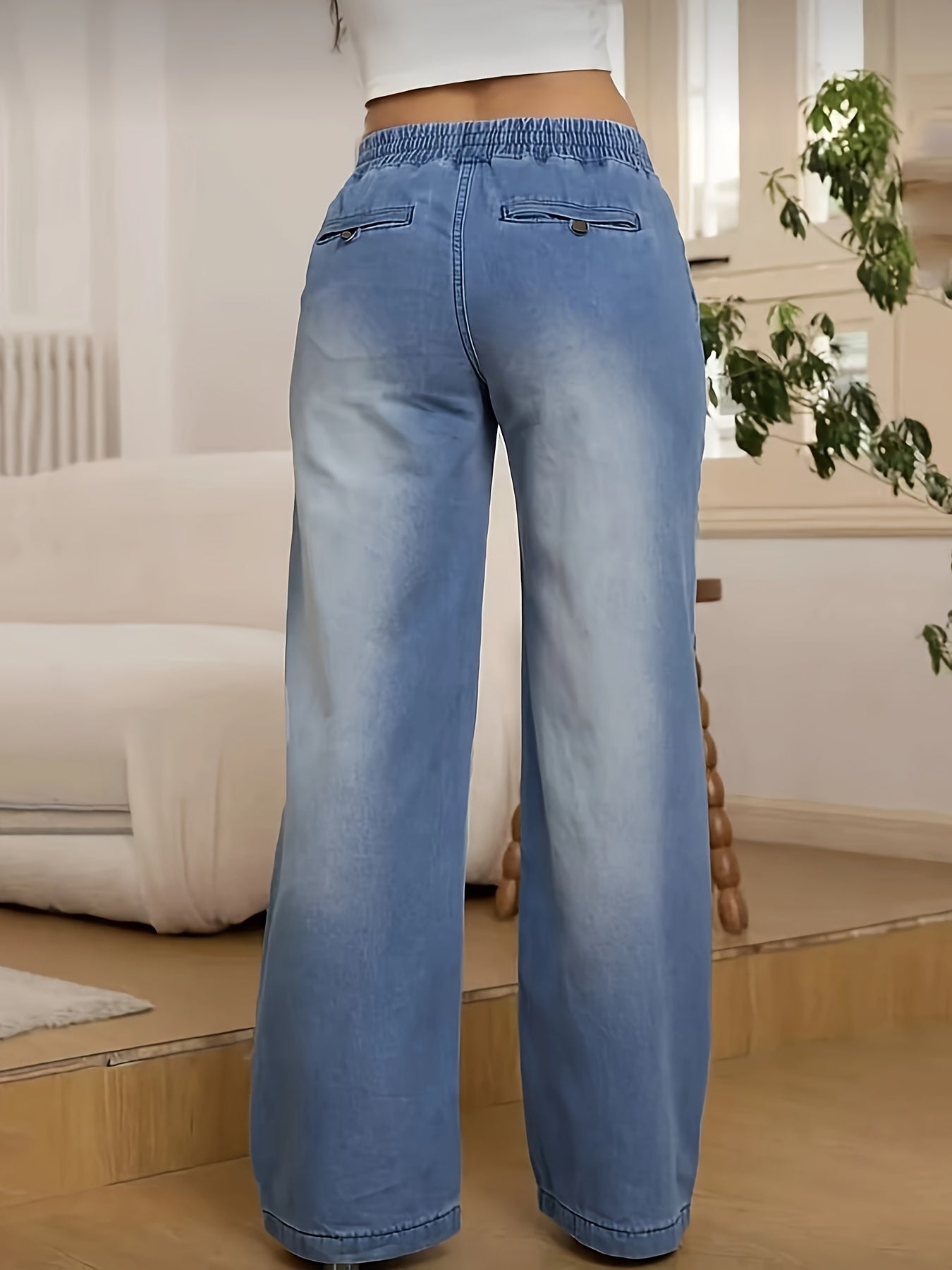 Isabelle High-Stretch Lace-Up Denim Jeans