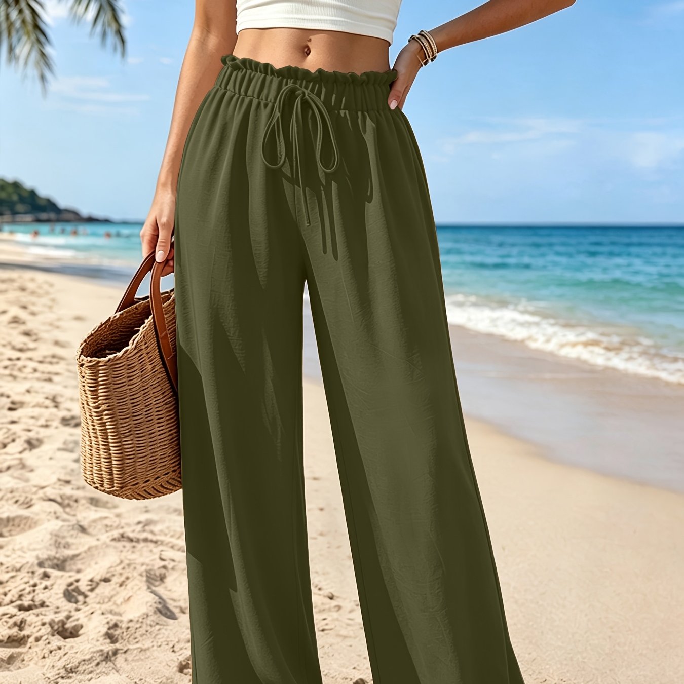 Celeste Women’s High-Waisted Wide-Leg Pants