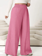 Juliette Pleated Straight-Leg Trousers