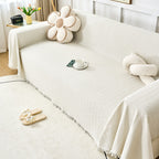 Cream Style Sofa Cover Cloth