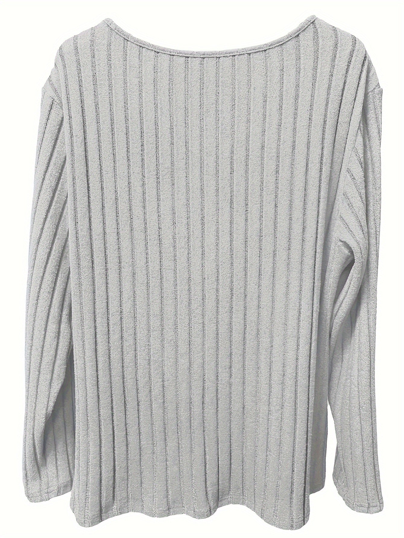 Madeleine Ribbed V-Neck Pullover