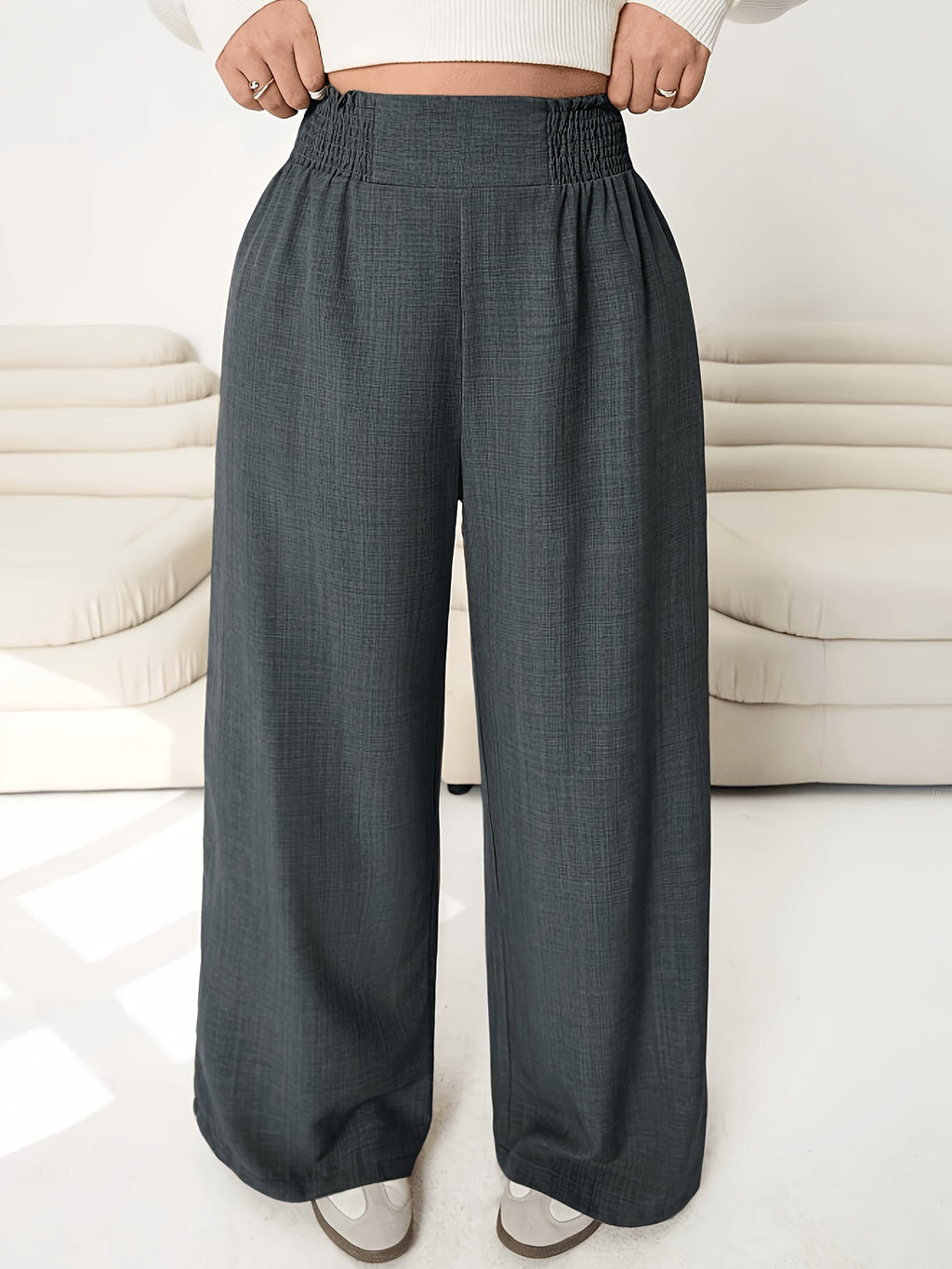 Juliette Pleated Straight-Leg Trousers