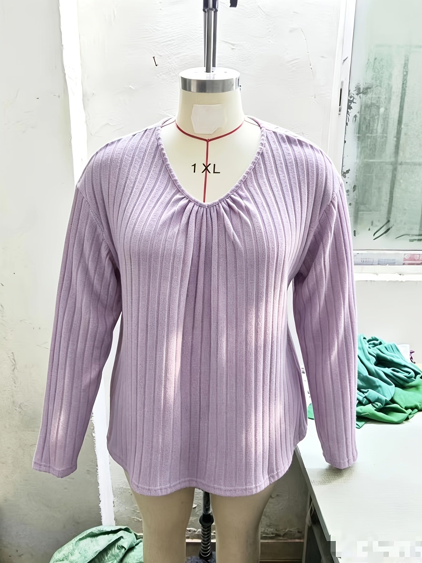 Celestine Ruched V-Neck Top