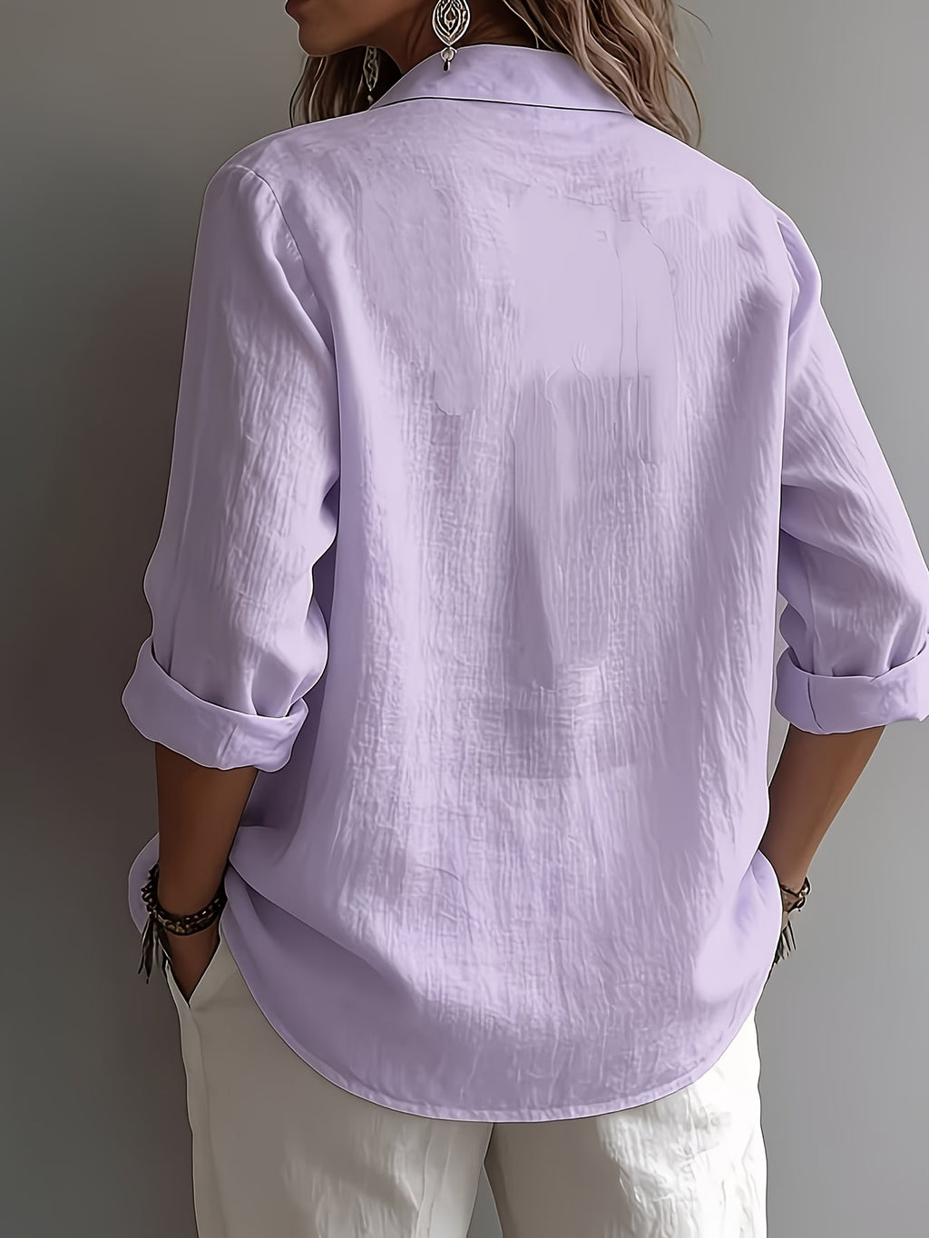 Aurelia V-Neck Textured Shirt