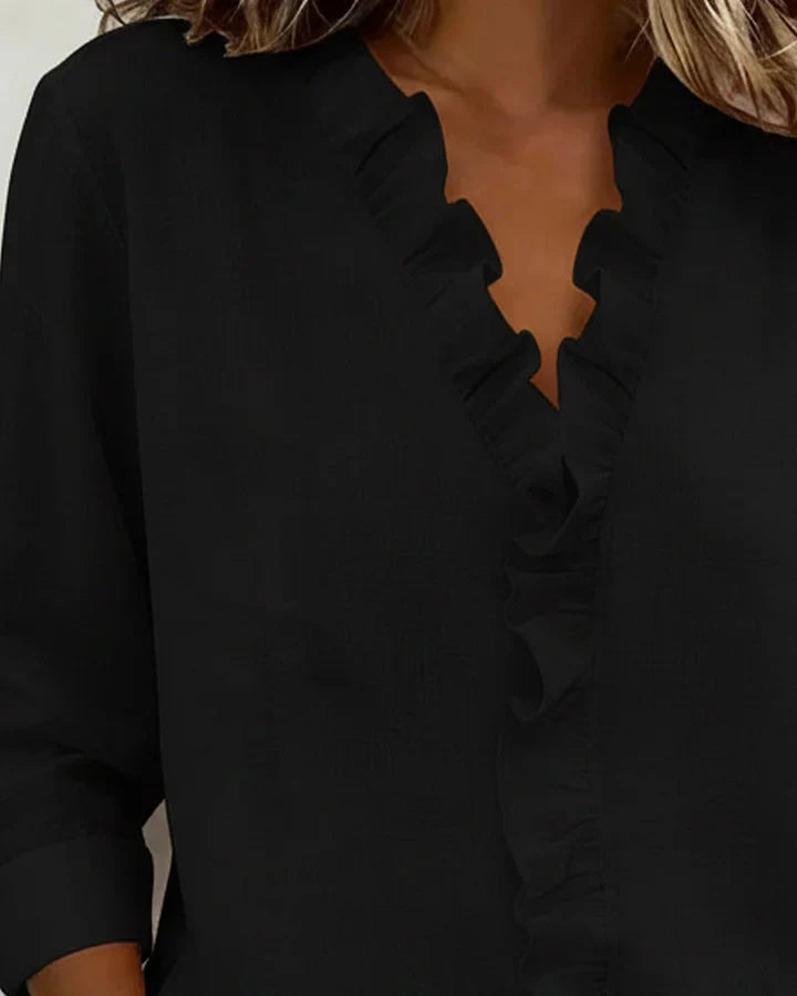 Susan | Blouse with Ruffles