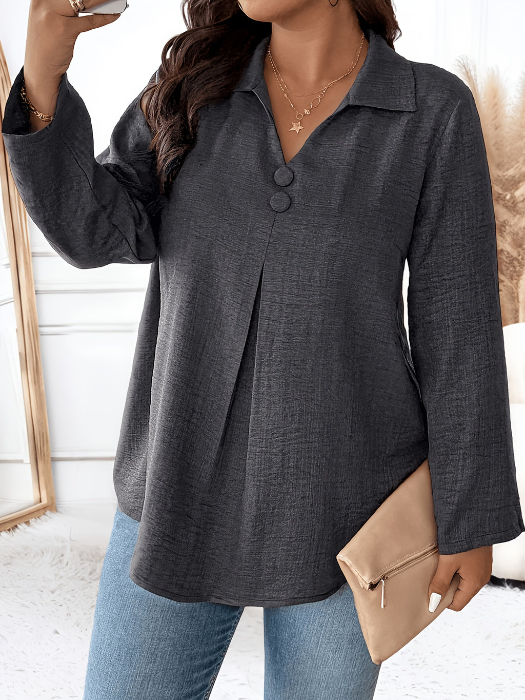 Rosalie V-Neck Top&nbsp;
