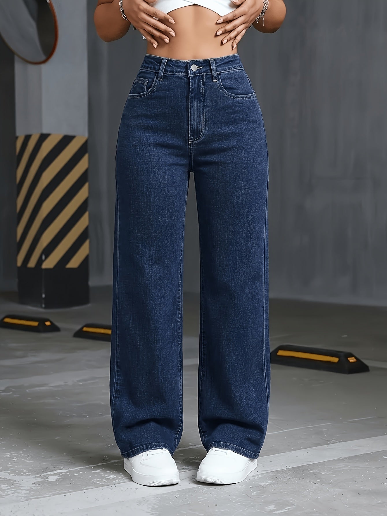 Valentina High-Waisted Wide-Leg Jeans