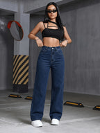 Valentina High-Waisted Wide-Leg Jeans