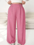 Juliette Pleated Straight-Leg Trousers