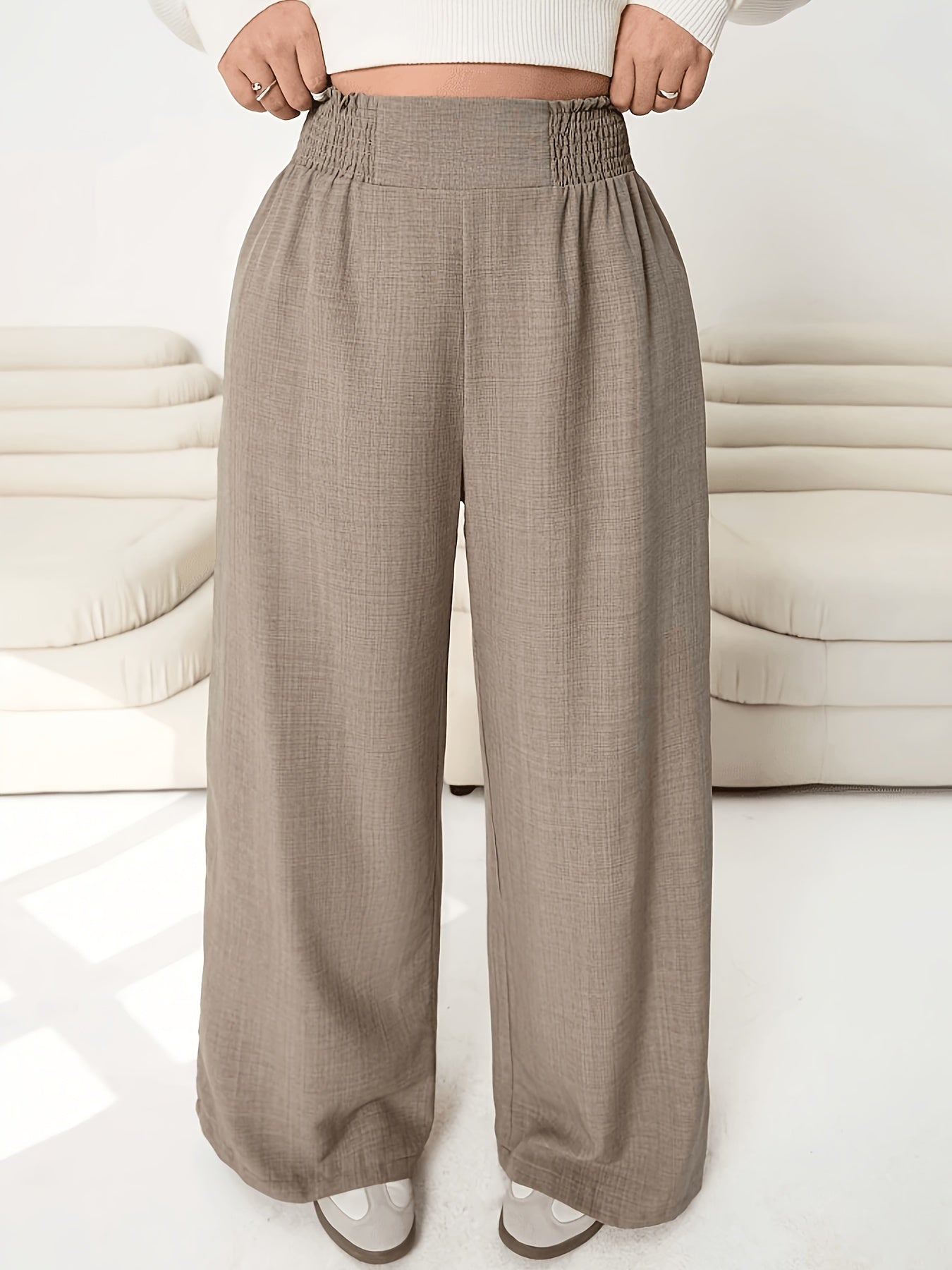 Juliette Pleated Straight-Leg Trousers