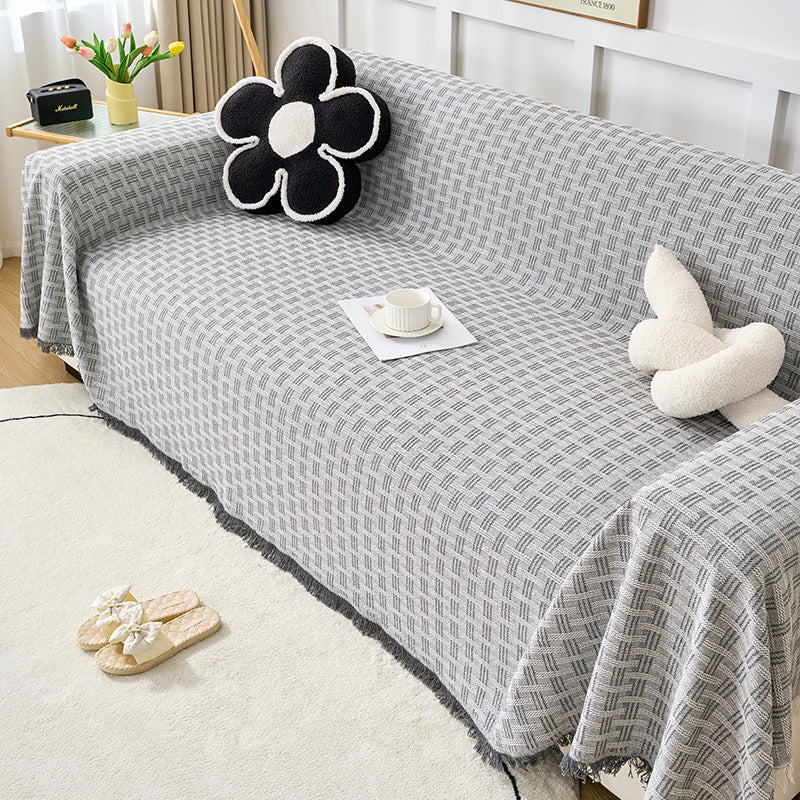 Cream Style Sofa Cover Cloth