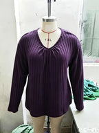 Celestine Ruched V-Neck Top